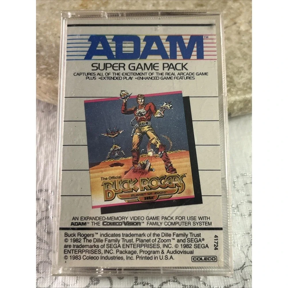 Buck Rogers: Planet of Zoom ColecoVision ADAM Super Game Pack Cassette